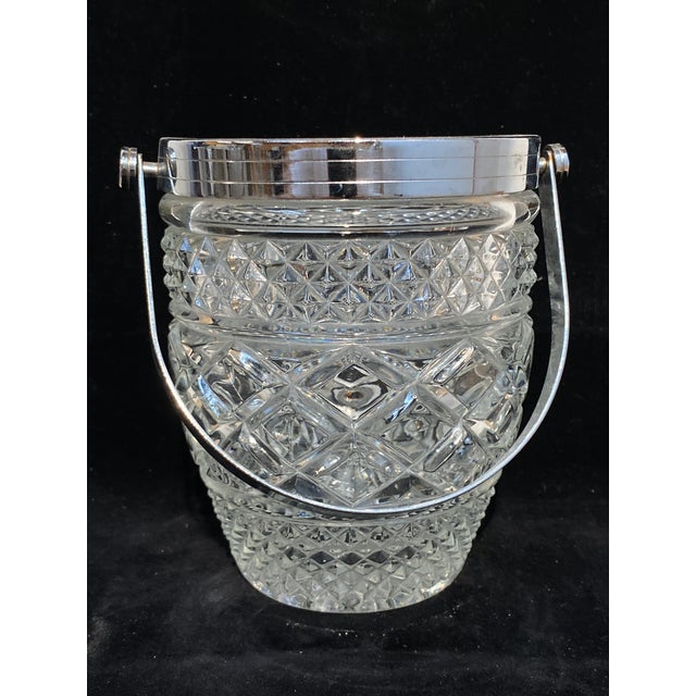 1960s Vintage French Crystal Ice Bucket, 1960 For Sale - Image 5 of 9