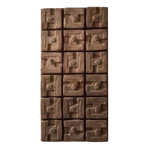 Ceramic Inca Wall Panel by Georges Jouve, 1960s For Sale