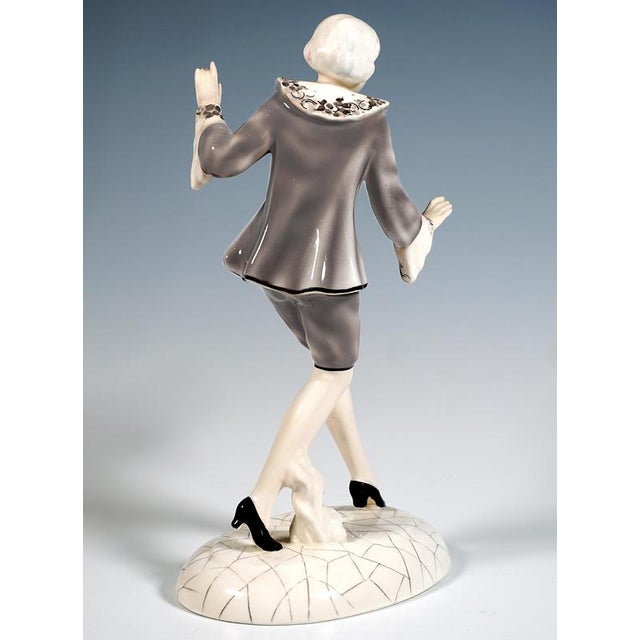 Art Deco Clotilde Von Derp Dancer attributed to Lorenzl for Goldscheider, Vienna, 1928 For Sale - Image 3 of 7