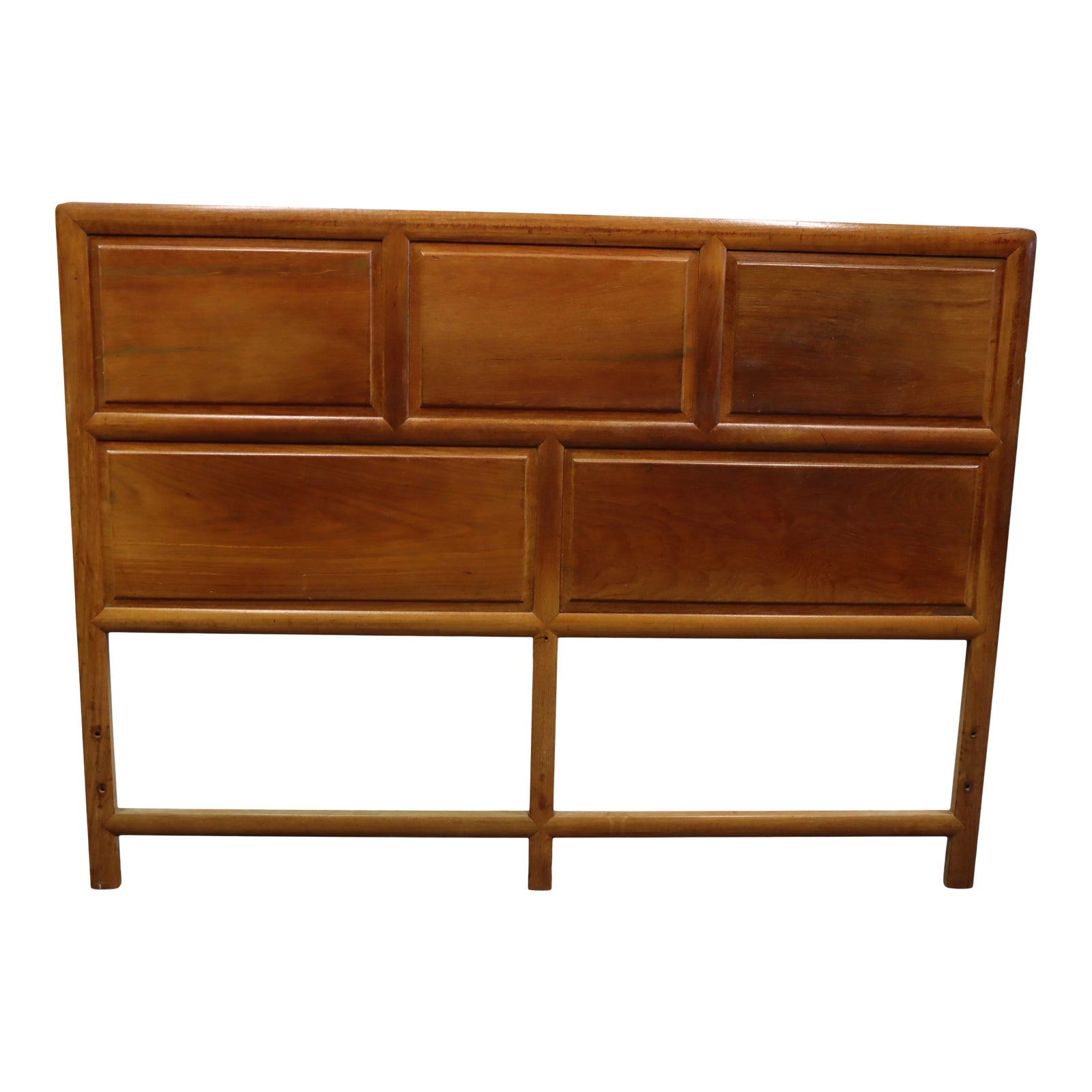 Mid Century Modern Teak Raised Panel Full Size Headboard Chairish