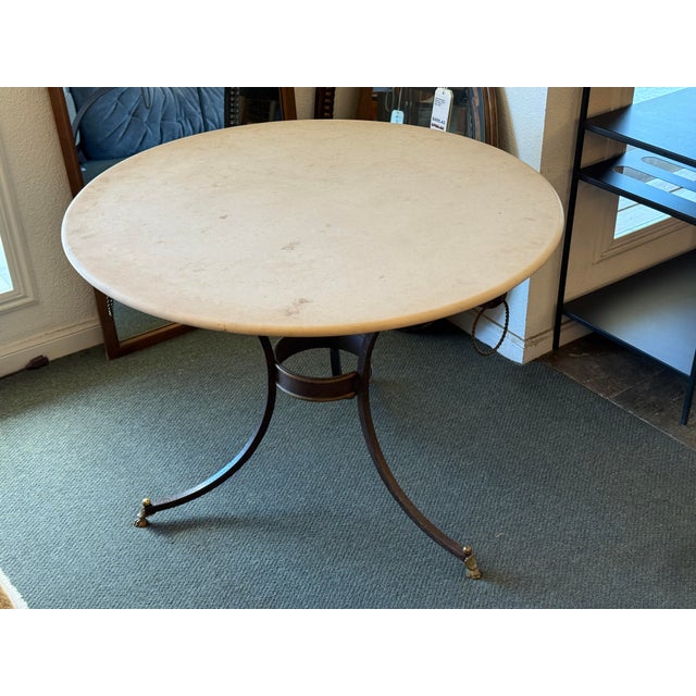 Kreiss Brasserie Round Table, 39 Inches For Sale - Image 10 of 12