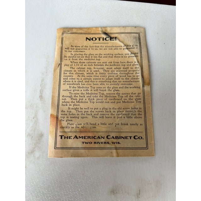 Antique Mahogany Multi-Drawer Dental Cabinet by the American Cabinet Co. C. Early 20th Century For Sale - Image 14 of 14