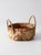 Farmhouse Vintage Handmade Floral Raffia Basket With Braided Handles For Sale - Image 3 of 13