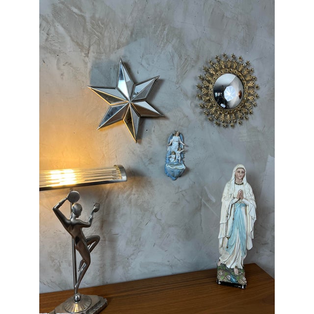 Biscuit Angel Holy Water Font, 1890s For Sale - Image 16 of 18