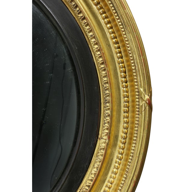 Early 19th Century Regency Giltwood Convex Mirror For Sale - Image 5 of 8