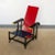 Minimalist Rood Blauwe 635 Armchair by Gerrit Thomas Rietveld for Cassina, 1960s For Sale - Image 12 of 12