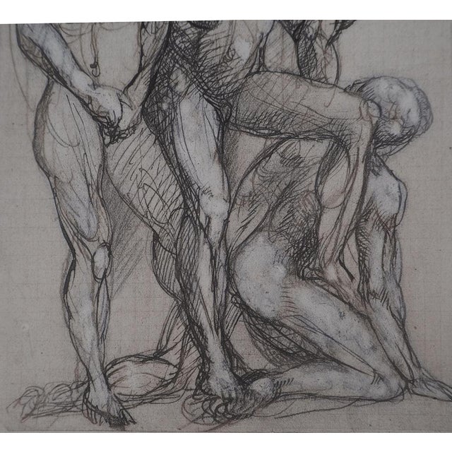 Auguste Rodin, Trois ombres parlant à Dante, Etching For Sale - Image 4 of 8