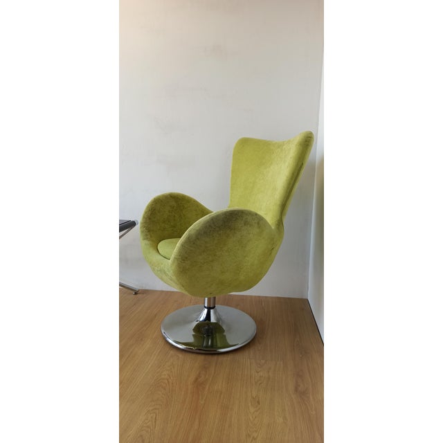 Bucket Seat in Chrome and Green, 1990s For Sale - Image 17 of 18