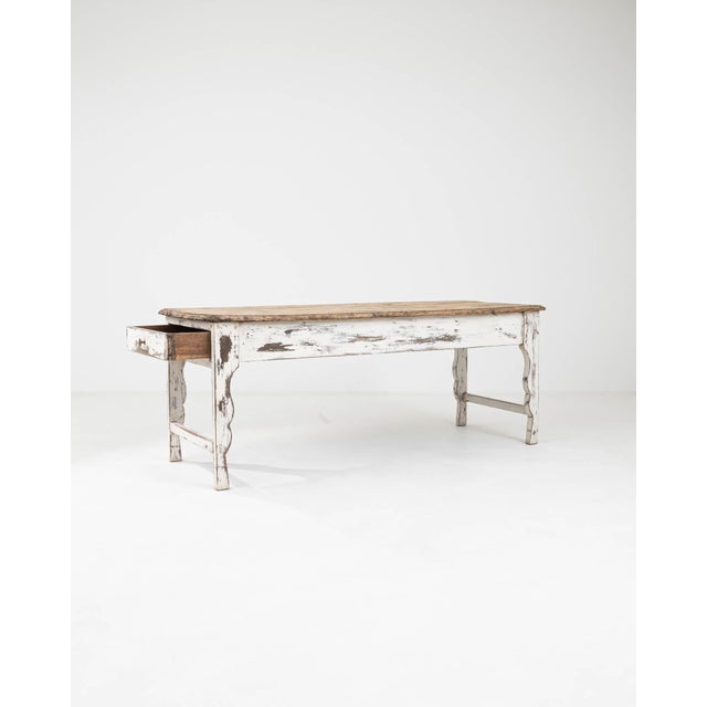 French Provincial 1900s French Wood Patinated Dining Table For Sale - Image 3 of 18