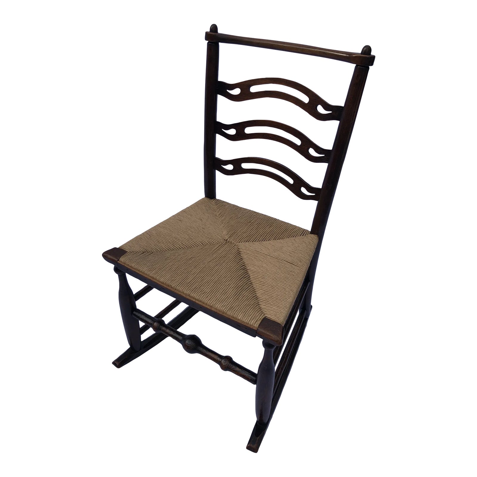 Early 18th Century English Queen Anne Rocking Chair | Chairish