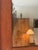 Salmon Folk Art Painted Wall Mirror For Sale - Image 8 of 9