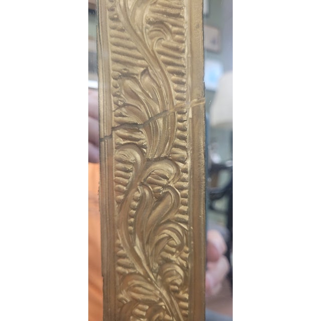 Gold Fine and Unusual Antique Art Deco Mirror For Sale - Image 8 of 15