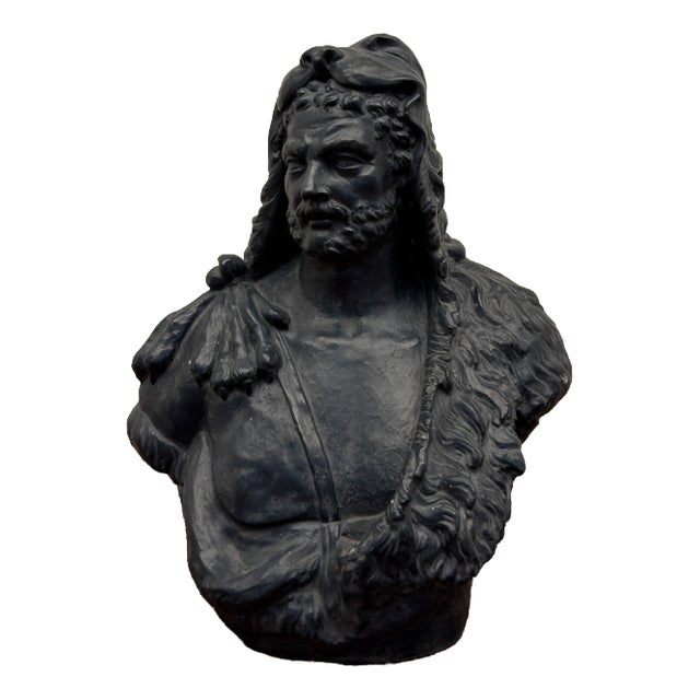 Lucas Faydherbe, Bust of Hercules, 1800s, Earthenware For Sale