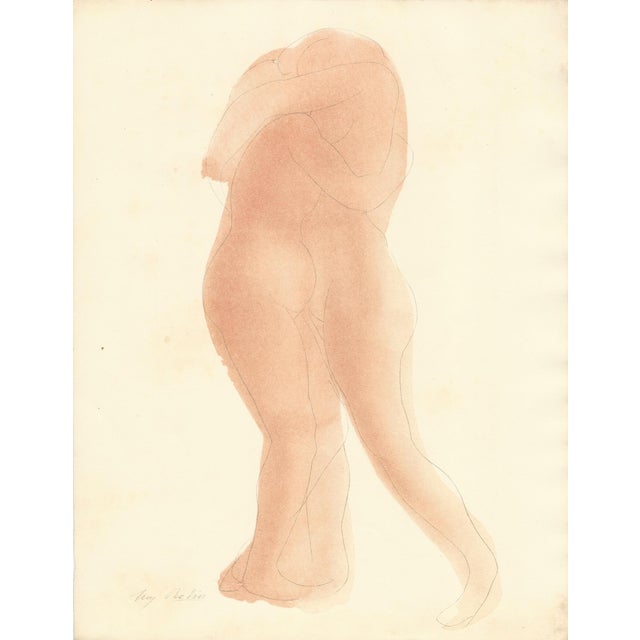 Rodin, Jamais Plus Nous\., Nude, Original Lithograph, 1902 For Sale