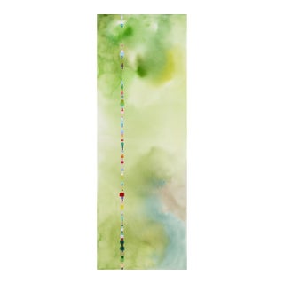 Contemporary Abstract Acrylic on Arches Cotton Paper "According to Their Own Rules 18" by Kyong Lee For Sale