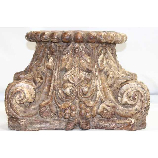 Mid-Century Modern Corinthian Capital Riser For Sale - Image 3 of 16