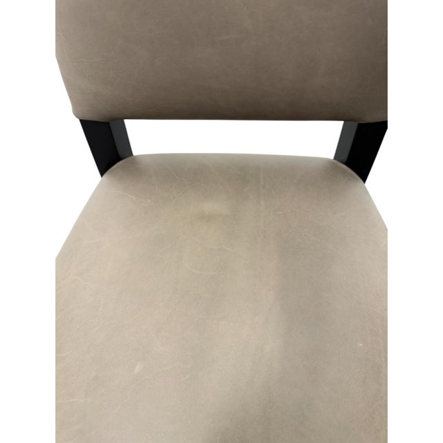 Arhaus Torino Leather Side Chair For Sale In Indianapolis - Image 6 of 9
