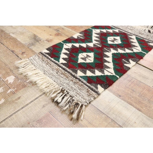 Vintage Persian Shiraz Kilim Rug - 01'07 X 02'11 For Sale In Dallas - Image 6 of 9