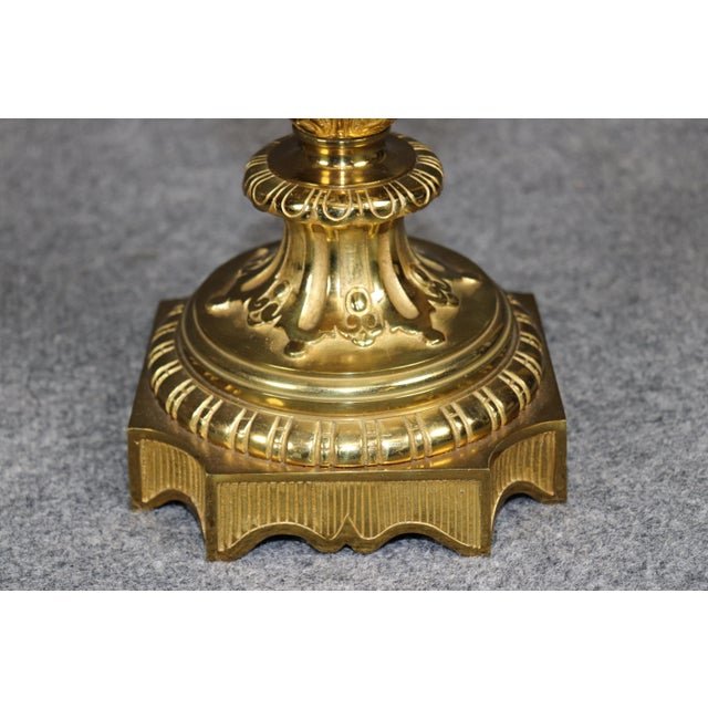 Pair of French Late 19th Century Sevres Style Porcelain and Bronze Candelabras For Sale - Image 10 of 13