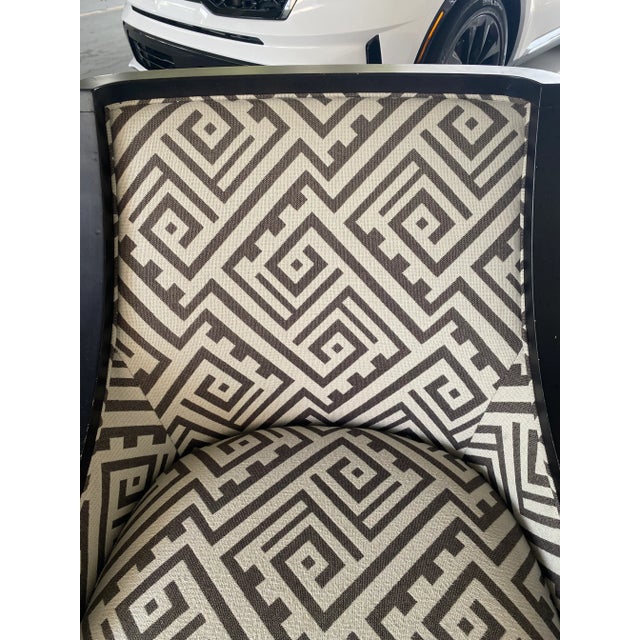 1980s Donghia Style Club/ Slipper Chairs - Set of 2 For Sale - Image 10 of 12