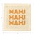 Mahj Mahj Mahj Orange Mahjong Cotton Sateen Cocktail Napkins, Set of 4 For Sale - Image 4 of 5