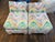 1980 Rainbow Patterns Slipper Chairs - a Pair For Sale - Image 4 of 7