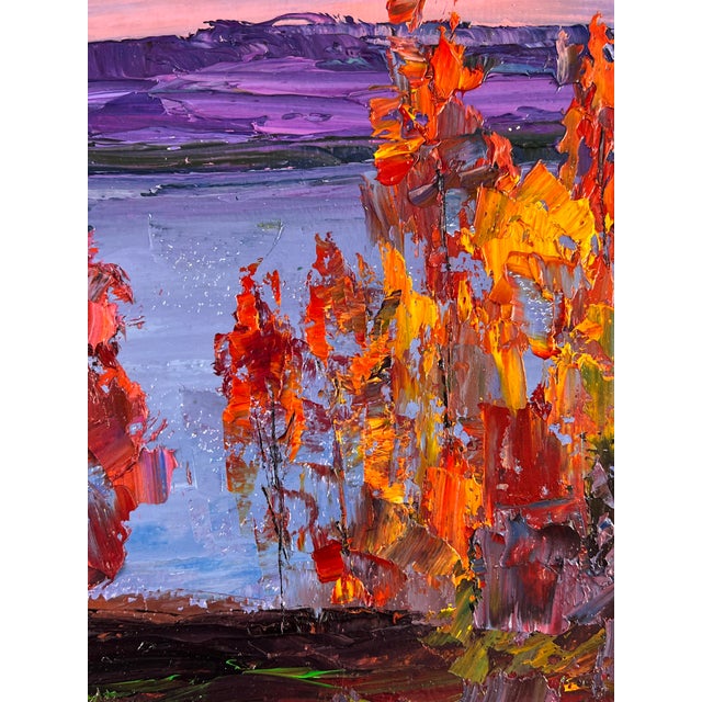 Oil Painting Autumn Crimson Serdyuk Boris Petrovich For Sale - Image 6 of 11