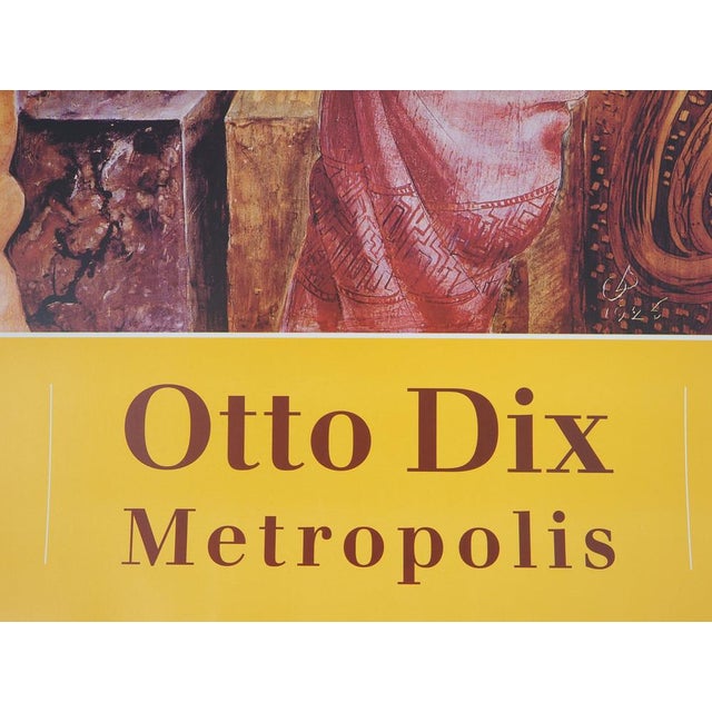Red Metropolis Poster attributed to Otto Dix For Sale - Image 8 of 9