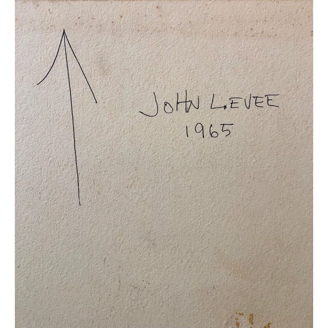 John Levee, Abstract Expressionist Drawing, 1969 For Sale - Image 10 of 11