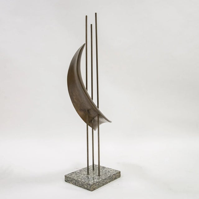Franco Asco, Forma Evoluzione, 1960s, Bronze & Stone For Sale - Image 6 of 10