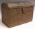 18th Century Early 18th C. Spanish Colonial Baroque Period Leather Clad Dovetail Carved Domed Small Domed Blanket Chest Coffer Antique Travel Trunk For Sale - Image 5 of 11