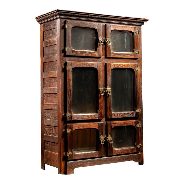 Early 20th Century Oak Ice Box For Sale