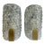 Vintage 70’s Hillebrand Bubble Murano Ice Glass Wall Sconces Lamps Light Fixtures - a Pair For Sale