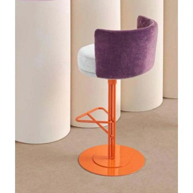 Metal 3 Colored Athens Stool by Pepe Albargues For Sale - Image 7 of 8
