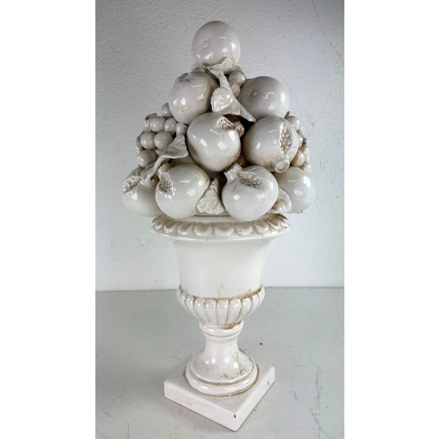 Large Italian Terra-Cotta Pomegranate Topiary For Sale - Image 9 of 9