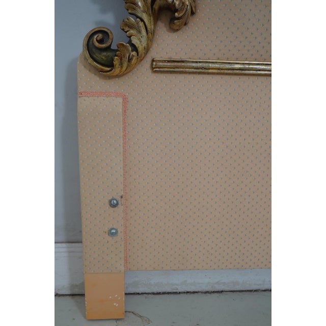 Chelini Giovanni Rococo Style King Size Upholstered Headboard For Sale - Image 10 of 12