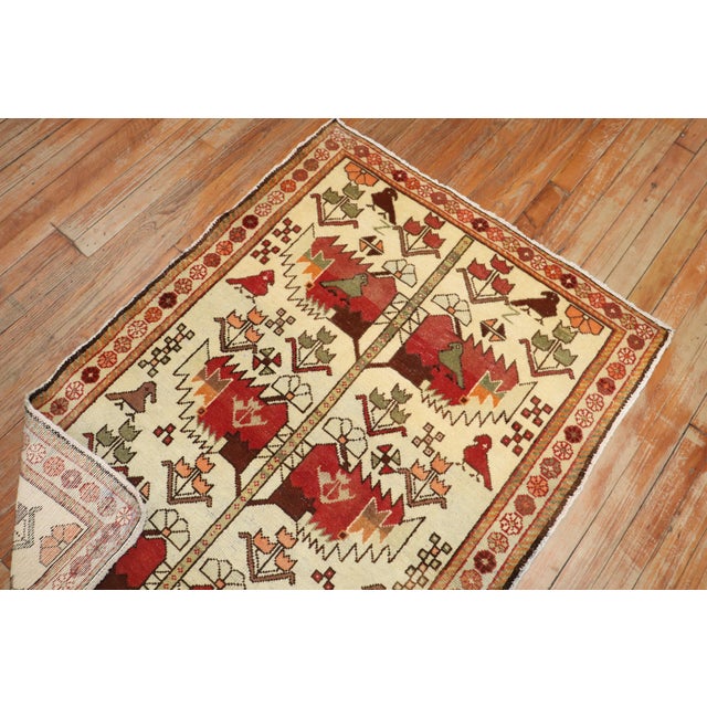 Folk Art Vintage Zabihi Collection Persian Pictorial Rug - 3' x 4'1" For Sale - Image 3 of 10