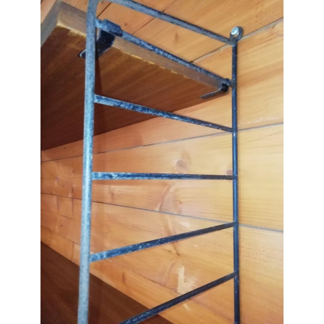 1960s String Wall Bookcase by Nils Strinning for String Design Ab, 1960s, Set of 5 For Sale - Image 5 of 6