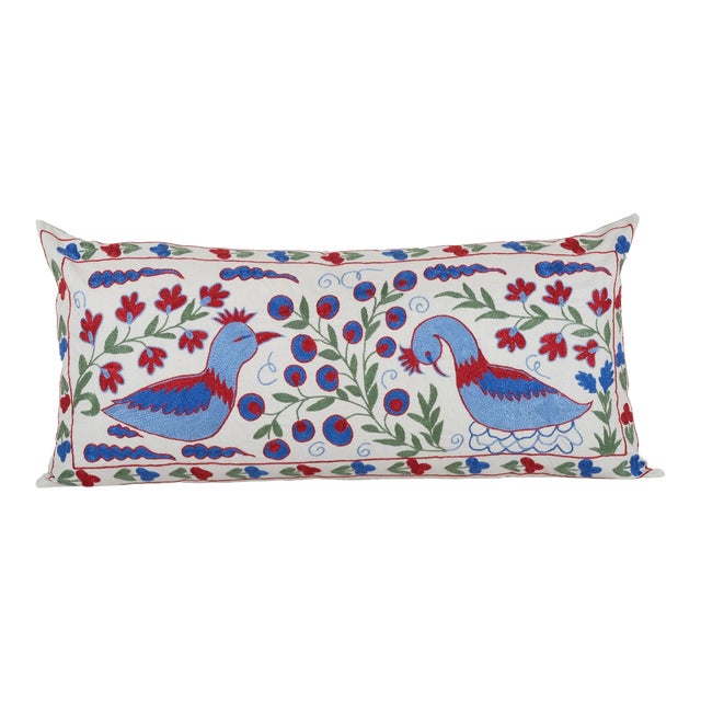 Tashkent Suzani Lumbar Cushion For Sale