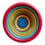 Postmodern Pietro Manzoni for Vietri Rainbow Wooden Centerpiece Bowl 1980s Memphis Era For Sale