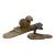 Pair of Late 19th Century French Folk Art Instructional Mushroom Specimens For Sale