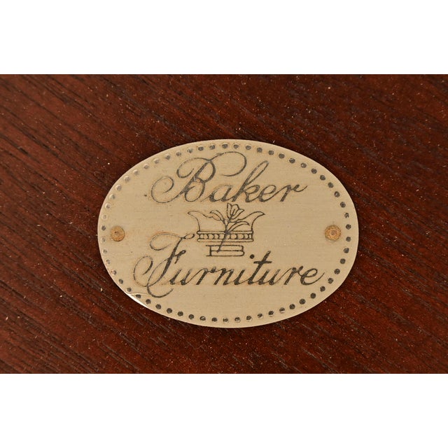 Michael Taylor for Baker Far East Collection Hollywood Regency Chinoiserie Burled Walnut Coffee Table, Newly Refinished For Sale - Image 9 of 10