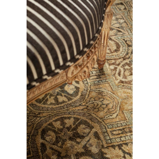 Persian Vintage Persian Tabriz Handmade Wool Rug For Sale - Image 3 of 4