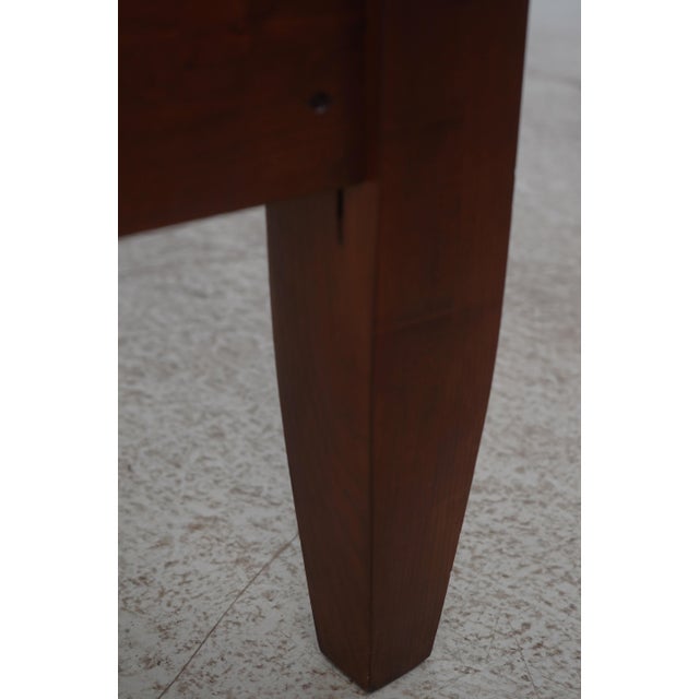 Seely Cherry Queen Size Pencil Post Bed For Sale - Image 13 of 16