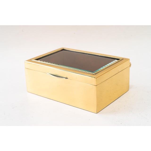 Brown Vintage Art Deco Jewelry Box, 1920s For Sale - Image 8 of 14