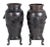 Japanese Japanese Bronze Baluster Vases, Pair For Sale - Image 3 of 3