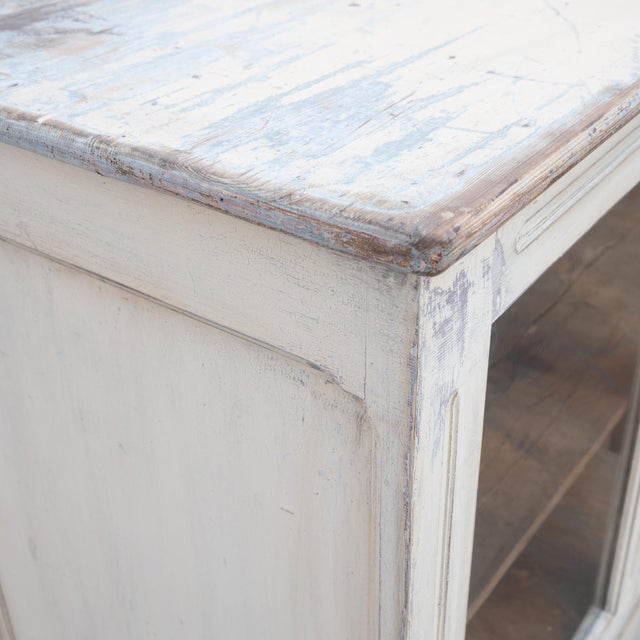 Antique Painted Wooden Display Counter, 1920 For Sale - Image 10 of 16