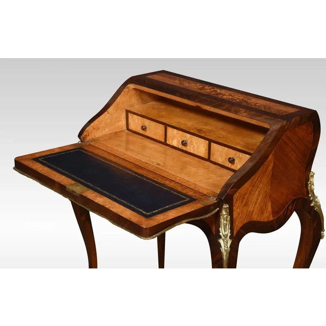 Antique French Desk with Rosewood Inlaid For Sale - Image 6 of 13
