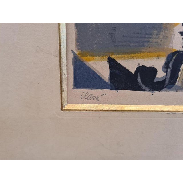 Modern Antoni Clave, Woman Painter Rooster, 20th Century, Lithograph For Sale - Image 3 of 5