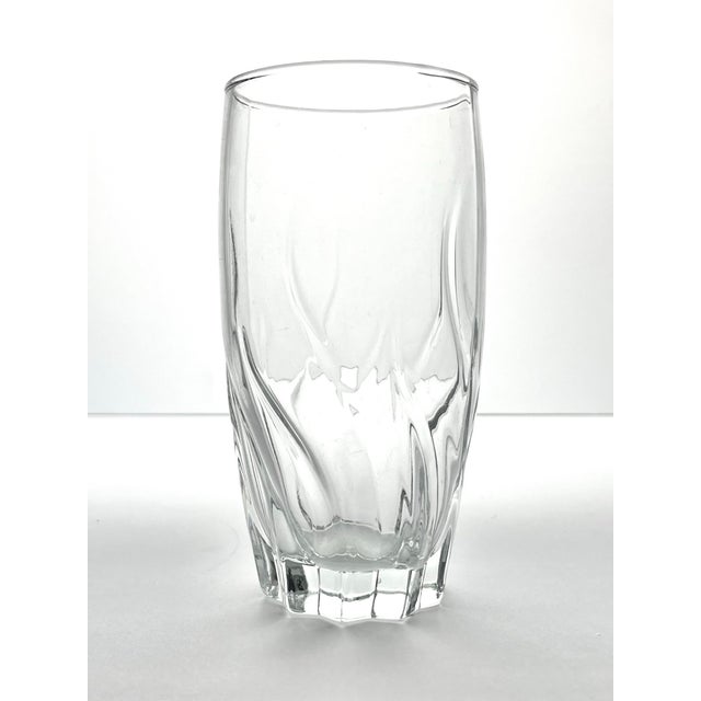 Contemporary Anchor Hocking “Central Park, Clear” 4 Highball Tumbler Drinking Glasses For Sale - Image 3 of 4